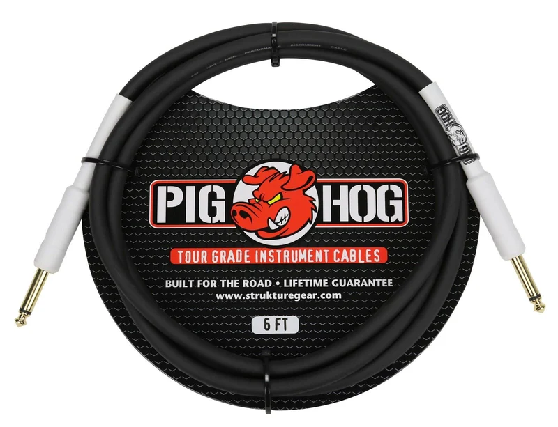 Pig Hog PH6 Instrument Cable 1/4" - 1/4" (1 ft.) 6 ft.
