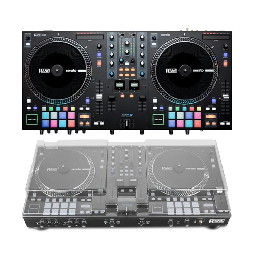 Rane DJ One All-in-One Motorized Professional DJ Controller for Serato + Decksaver Dust Cover