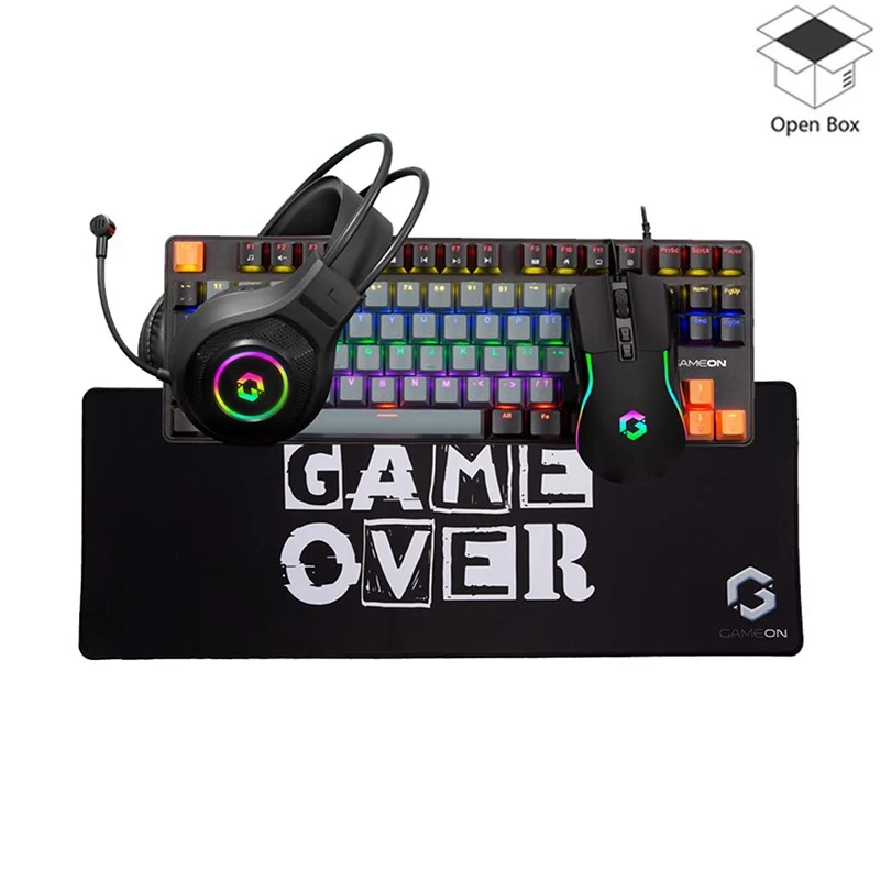 GAMEON VIPER XI All-In-One Gaming Bundle (Mechanical Keyboard, Headset, Mouse & Mousepad) - Open Box