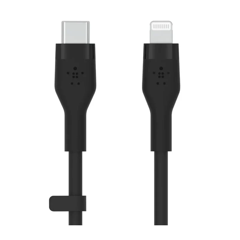 Belkin Soft Silicone Lightning To Type-C Cable, 1 Meter, Black