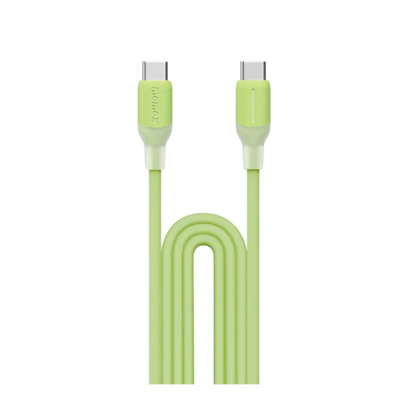Momax 1-Link USB-C To USB-C (1.2 M / Support 60W) Charging + Data Transfer Cable (TPE + Silicon) - Green