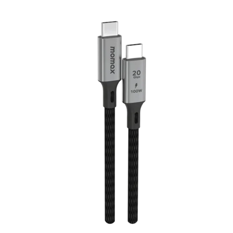 Momax Elite 100W USB-C USB3.2 Gen 2x2 20Gbps Cable 2 M, Black
