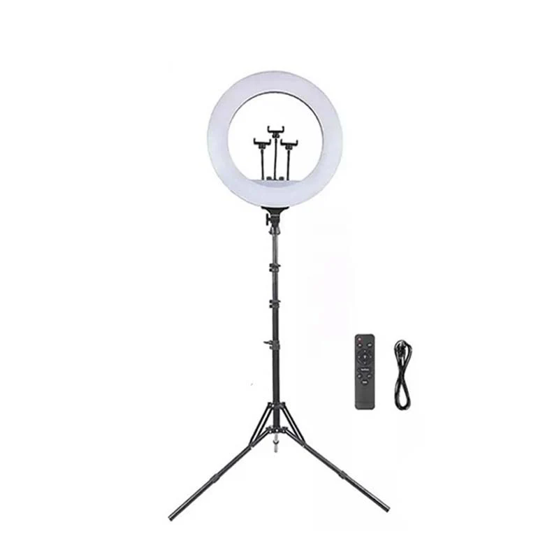Plokama 18" Soft LED Ring Light with Tripod and Remote