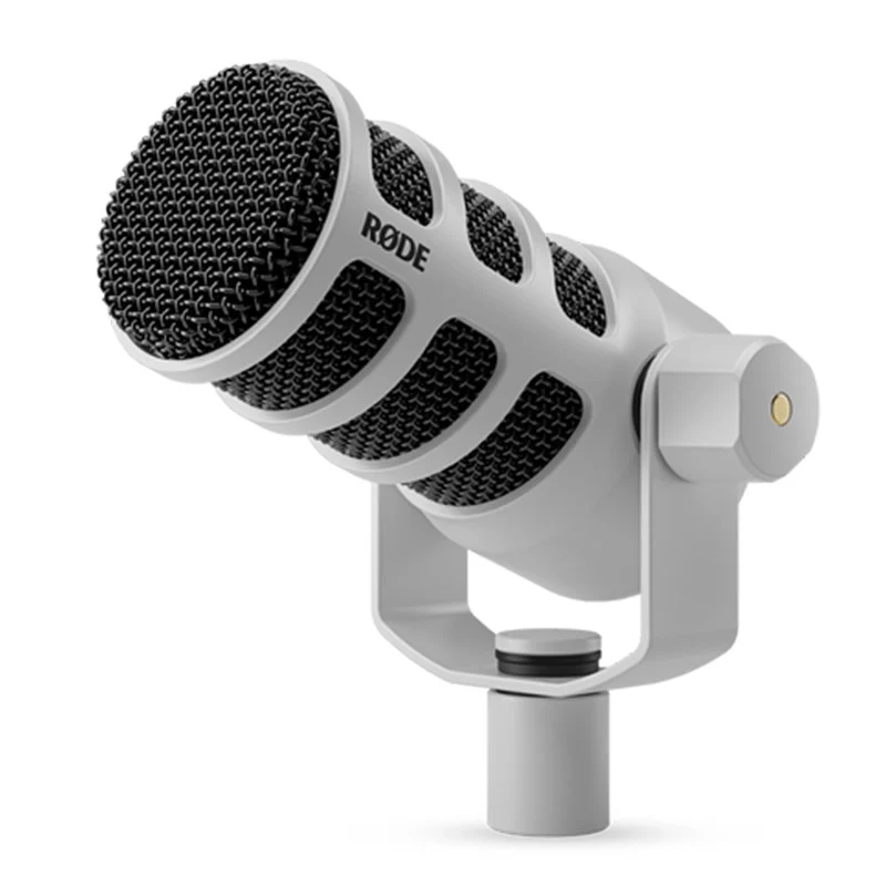 Rode Pod Mic Cardioid Dynamic Broadcast Microphone - White