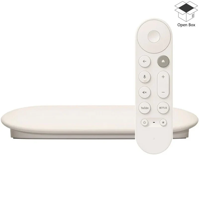 Google 4K HDR 32 GB TV Streamer With Smart Home Control - Porcelain - Open Box