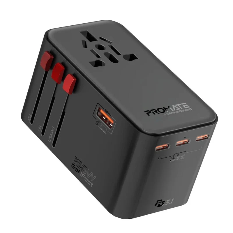 Promate 160W GaNFast Travel Charger