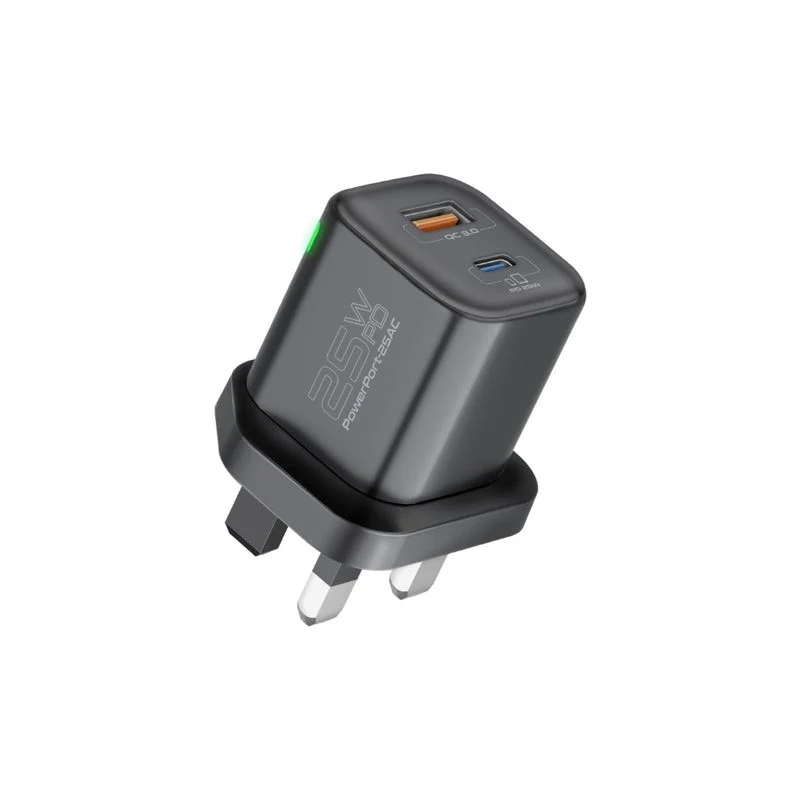 Promate 25W Dual Port AC Charger