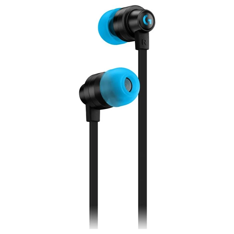 Logitech G333 Wired Gaming Earphones, 3.5mm - Black