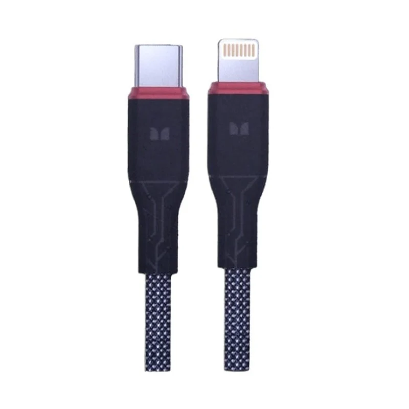 Monster 27W PD USB-C to Lightning Cable - Black