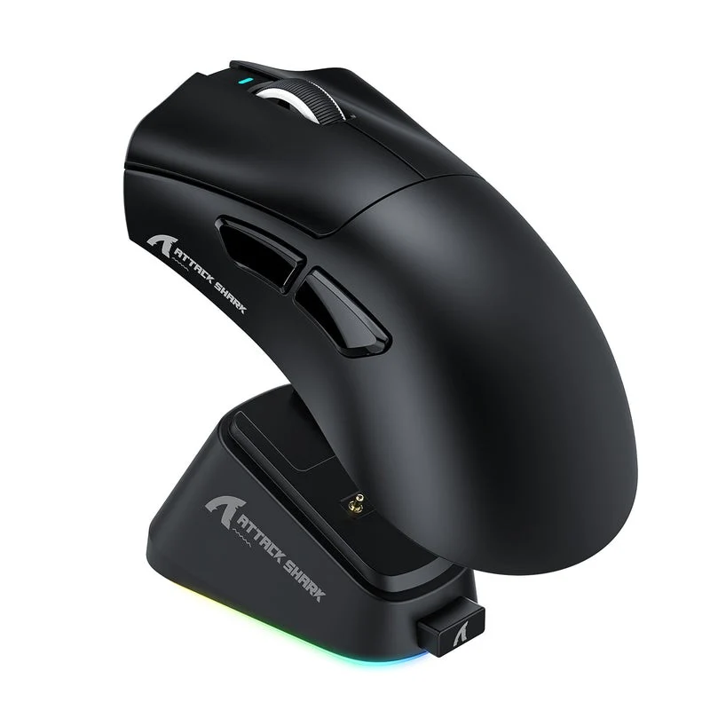 ATTACK SHARK V3PRO Ultra-Light Tri-Mode (USB-C/2.4G /Bluetooth) Wireless Gaming Mouse with Charging Dock