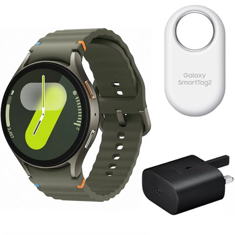 Samsung Watch 7 40mm LTE, Green with SmartTag2, 25W Adapter