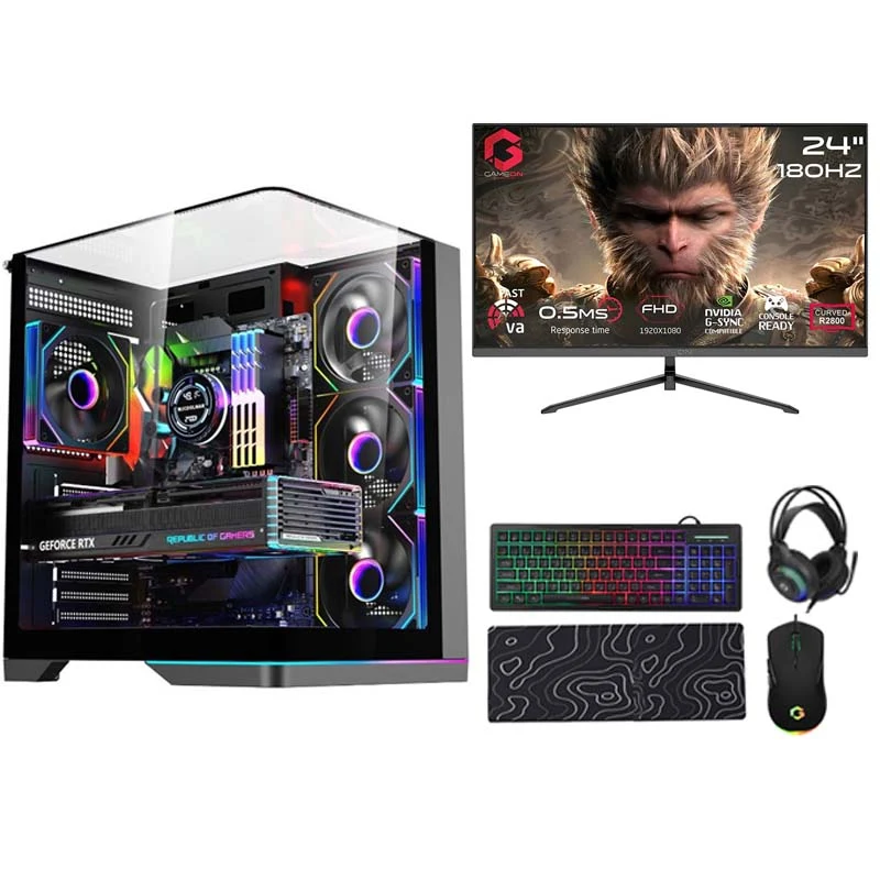 i5 GAMING PC i5-14400F, RTX 3050 8GB, Windows 11 PRO with GAMEON Gaming Monitor and 4in1 Gaming Kit