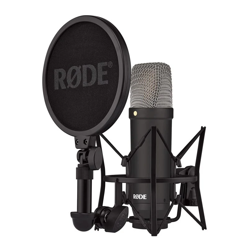 RODE NT1 Signature Series Large-Diaphragm Condenser Gaming and Streaming Microphone - Black