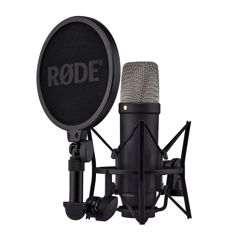 RODE NT1 5th Generation USB-C Studio Condenser Gaming and Streaming Microphone - Black