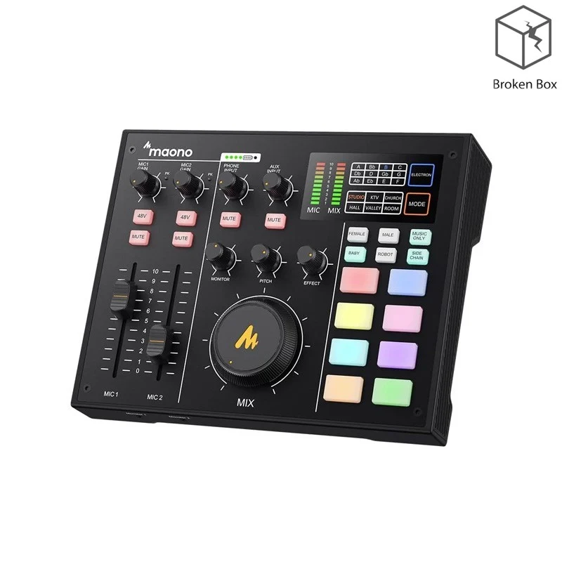 Maonocaster AM100 All-In-One Podcast Production Studio - Black - Open Box