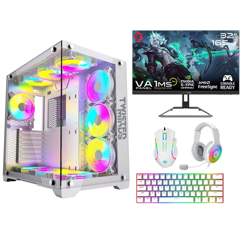 i7 Gaming PC, i7-14700F, RTX 4070 Ti SUPER 16GB, Windows 11 Pro with GAMEON 32" FHD 165Hz Gaming Monitor and 3in1 Gaming Kit
