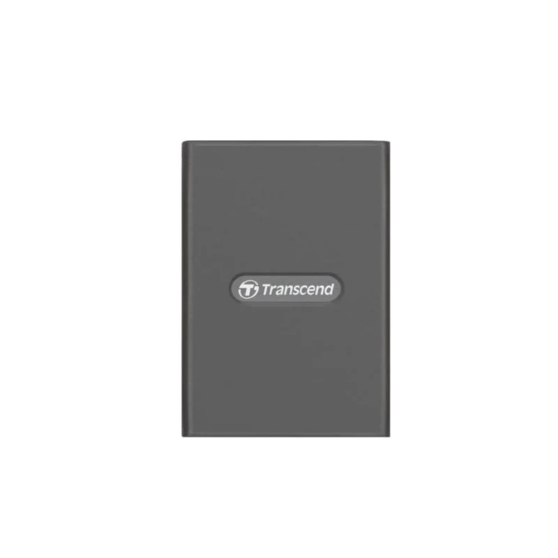 Transcend CFexpress Card Reader, Type B, USB 3.2 Gen 2x2, 20 Gbps, for Photography and Cinematic Experts, Provide Type A and Type C Cables - Space Grey